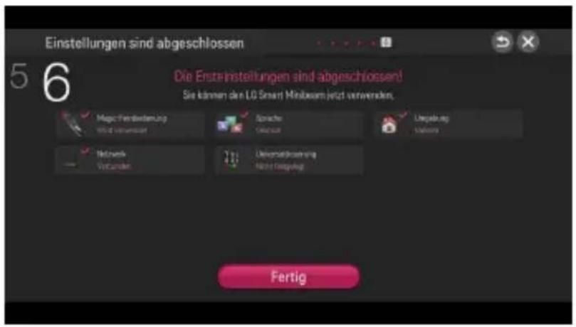 Einstellungen sind abgeschlossen Die Erstewinstellungen sind abgeschlossen! Sie können den LG Smart MiniBoxern jetzt verwenden. Magic Festwicklung Verlust verwerte Sonstige Verlust Umgelung Verluste Network Verlusten Universitätstechnung Nicht Vergütung Fertig