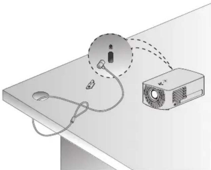 LG MiniBeam PF1500 - Kensington-Sicherheitssystem - 1