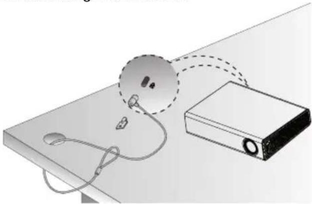 LG MiniBeam PA1000T - Kensington-Sicherheitssystem - 1