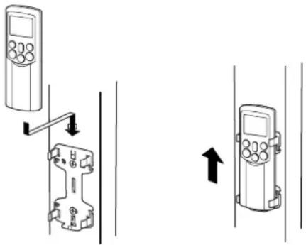 TOSHIBA RAS-10GAVP-E - Anbringen und Abnehmen der Fernbedienung - 1