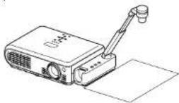 TOSHIBA TLP-S70 - ⑦ Lay down a piece of white paper, and adjust so it fills the screen. - 1