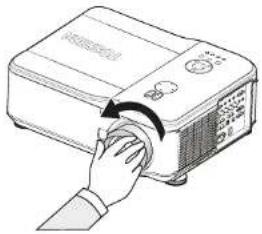 TOSHIBA TDP-WX5400 - ■ Removing the lens from the projector - 1