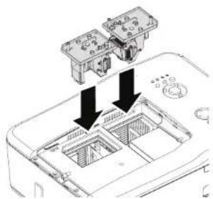 TOSHIBA TDP-WX5400 - Replacing the lamps (Continued) - 4