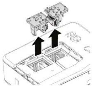 TOSHIBA TDP-WX5400 - Replacing the lamps (Continued) - 3