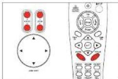 Diagram showing two remote control panels with red buttons and directional arrows, one labeled 'OFF 100' and the other 'OFF 200'.