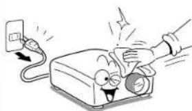 TOSHIBA TLP-561 - Cleaning the lens - 1