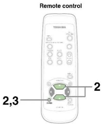 Remote control TOSHIBA 2,3