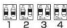 TOSHIBA TDP-T350 - - Remote control code setting for remote control - 1