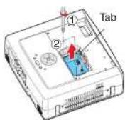 TOSHIBA TDP-T350 - ⑥ Mount the new lamp. - 3