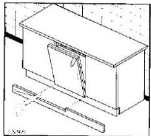 Tricity Bendix BK200B - Kitchen plinth adjustment - 1
