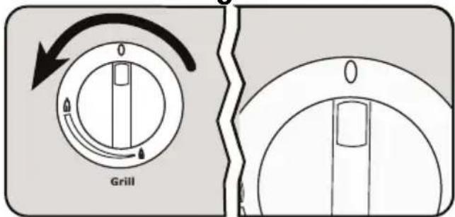 Tricity Bendix SG552 - To turn off the grill - 1