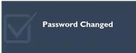 Password Changed