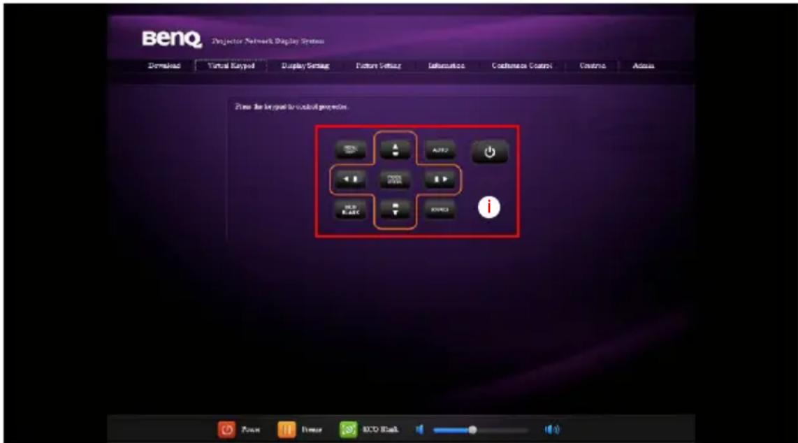 Beno Projector Network Display System Download Virtual Raypod Display Settings Picture Setting Information Confidence Control Customs Address Please be targeted for virtual projections. Power Linear ECD Black