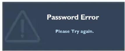 Password Error Please Try again.