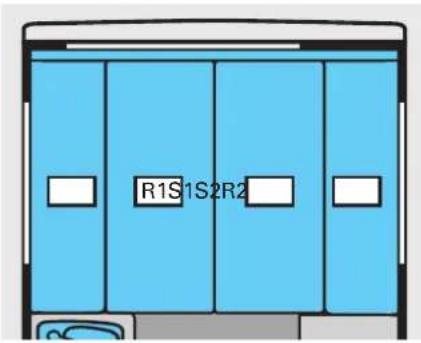 Karmann Ontario 700 (Fiat) (2007) - Schlafen in der Hecksitzgruppe - 2