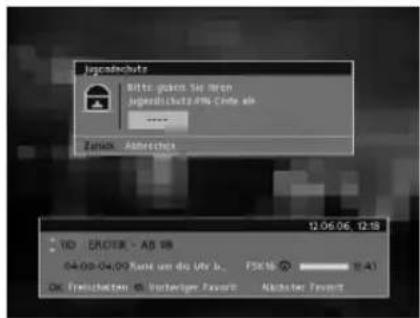 Jugendschutz Bitte gesamt Sie Minen Jugendlichst/2 PN. code ab Zusich Anbrechts 12.06.06 12:18 120 CROTR - AD 198 04.00-04.09: Kost um die Uty in... FSK16 12:41 Ore Erwischsten @ Verbergs Passwert Abkster Passwert