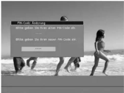 PIN-Code Andrung Bitte geben Sie ihren ersten PIN-Code ein. ... Bitte geben Sie ihren neuen PIN-Code ein. ...
