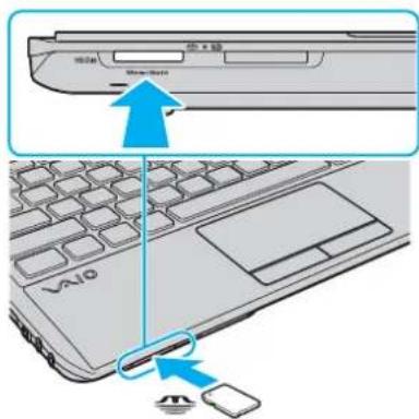 SONY Vaio VPCY11S1E - Inserting and Removing "Memory Stick" - 2