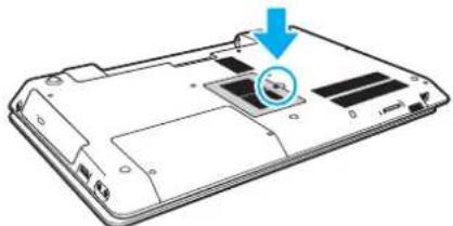 SONY Vaio VPCF22C5E - Entfernen und Installieren eines Speichermoduls - 1