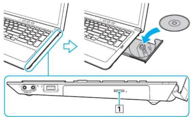 SONY Vaio VPCF22C5E - So legen Sie eine Disc ein - 1