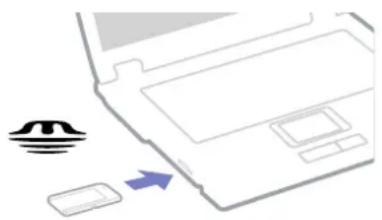 SONY Vaio PCG-TR2MP - Inserting a Memory Stick - 2