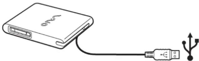 SONY Vaio PCG-TR2MP - Connecting a USB floppy disk drive - 1