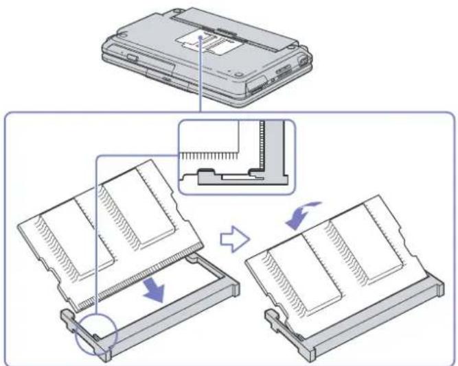 SONY Vaio PCG-TR2MP - Adding and removing memory\* - 5