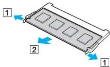 SONY Vaio VPCF21Z1E - Removing and Installing a Memory Module - 2