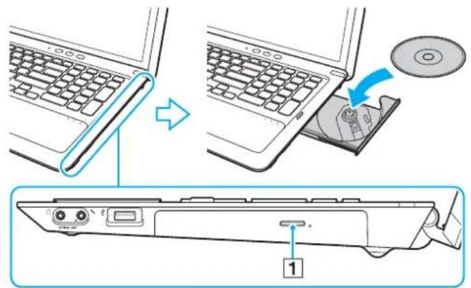 SONY Vaio VPCF21Z1E - To insert a disc - 1