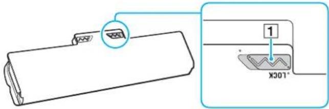 SONY Vaio VPCF21Z1E - Installing/Removing the Battery Pack - 1