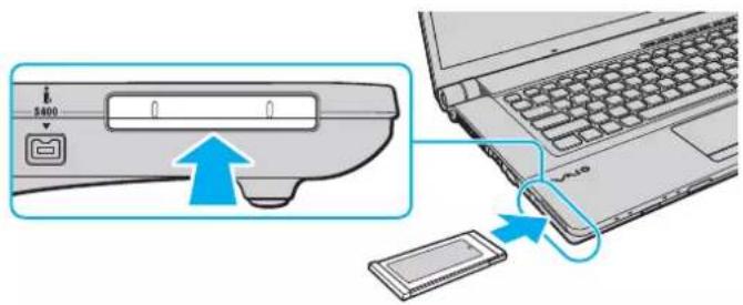 SONY Vaio VGN-FW11LR - To insert an ExpressCard module - 1