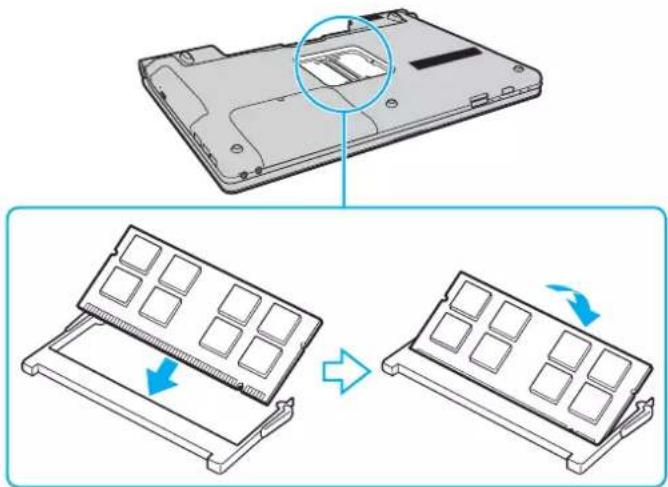 SONY Vaio VGN-FW11LR - Removing and Installing a Memory Module - 3