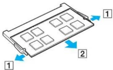 SONY Vaio VPCEB2E4E - Removing and Installing a Memory Module - 2