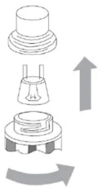 Jocel JFE010131 - In order to avoid the possibility of an electric shock ensure that the appliance is switched off before replacing the bulb. - 1
