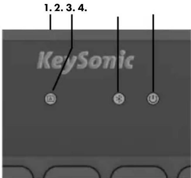 KeySonic KSK-8001 BTS - Tastatur Übersicht - 1