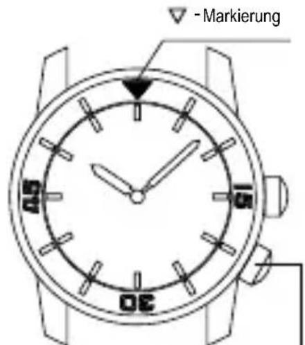 ORIENT Contemporary AF05001T - ♦ VERWENDEN DER INTERNEN ROTIERENDEN RINGANZEIGEG - 1
