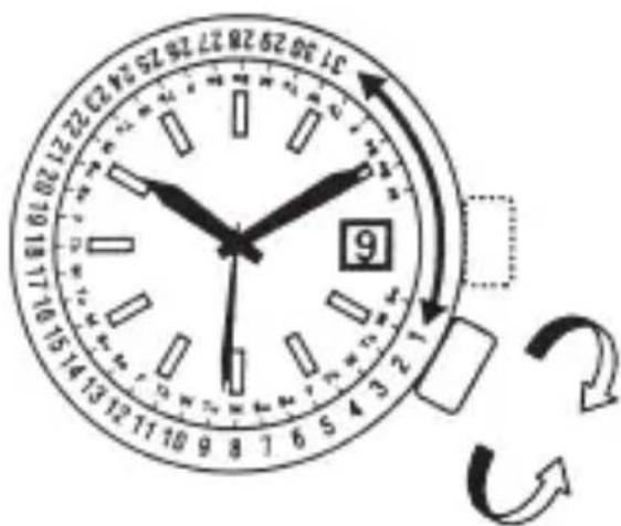 ORIENT Contemporary NR1N001W - ♦ AJUSTE DEL CALENDARIO MENSUAL - 1