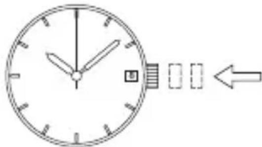 ORIENT Contemporary NR1N001W - ◆ PUESTA EN HORA Y AJUSTE DE LA FECHA [DW(48D), ER(487), NR(557), PF(597)] - 4