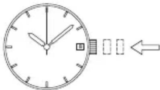 ORIENT Contemporary NR1N001W - ◆ HOW TO SET THE TIME &amp; DATE [DW(48D), ER(487), NR(557), PF(597)] - 5