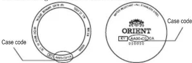 ORIENT Contemporary AG02005W - Searching by the case code - 2