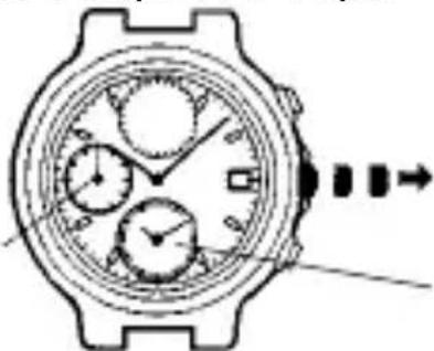 ORIENT Sports TD0T005B - [How to set the time (basic watch and alarm sub-dial)] - 1
