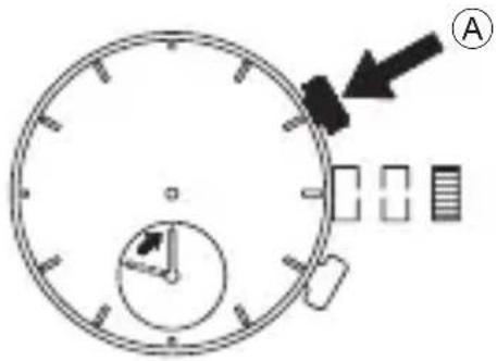 ORIENT Sports KV01001B - ◆ REGOLAZIONE DELL'ORA E AGGIUSTAMENTO POSIZIONI LANCETTE CRONOMETRO (Lancette per indicazione delle ore e lancette per il cronometro) - 5