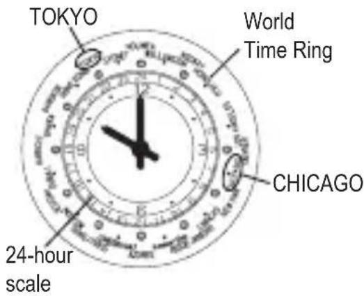 ORIENT Contemporary NR1Q00BW - ♦ WORLD TIME - 3