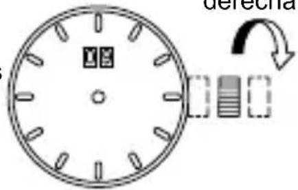 ORIENT Sports TW05002T - ♦ AJUSTE DE LA HORA Y DE LA POSICIÓN DE LAS MANECILLAS DEL CRONÓMETRO (Manecillas para la indicación de la hora y del cronómetro) - 9