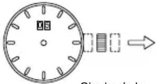 ORIENT Sports TW04008W - ♦ AJUSTE DE LA HORA Y DE LA POSICIÓN DE LAS MANECILLAS DEL CRONÓMETRO (Manecillas para la indicación de la hora y del cronómetro) - 8