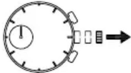 ORIENT Classic TV02004W - ♦ STELLEN DER UHR UND EINSTELLEN DER POSITION DER STOPPUHRZEIGER (Zeiger für Zeitanzeige und Stoppuhrzeiger) - 3