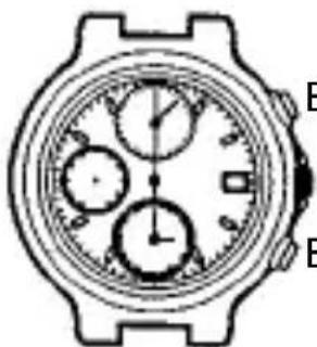ORIENT Sports TD0T003D - [Forma de reponer el cronómetro] - 1