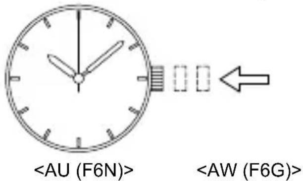 ORIENT Sports RE-AU0303B - ◆ HOW TO SET THE TIME & DATE [AU (F6N)][AW (F6G)][How to set the time] - 4