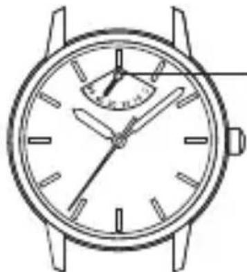 ORIENT Sports RE-AU0203B - ◆ INDICADOR DE RESERVA DE MARCHA - 1