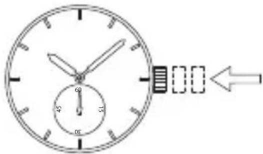 ORIENT Sports RE-AU0203B - ◆ HOW TO SET THE TIME &amp; DATE [AU (F6N)][AW (F6G)] [How to set the time] - 5